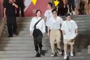 黄晓明姚安娜长沙录节目，鞋底高度引热议